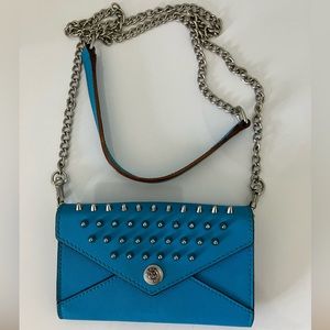 Rebecca Minkoff Teal Studd Wallet On A Chain - Clutch